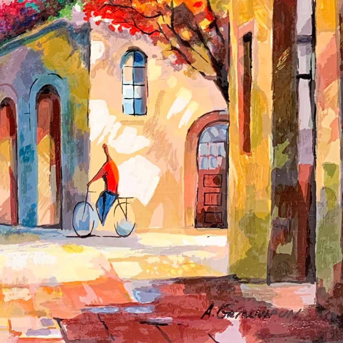 Alex Grinshpun, Hand Signed Limited Edition Serigraph on Board with Letter of Authenticity.