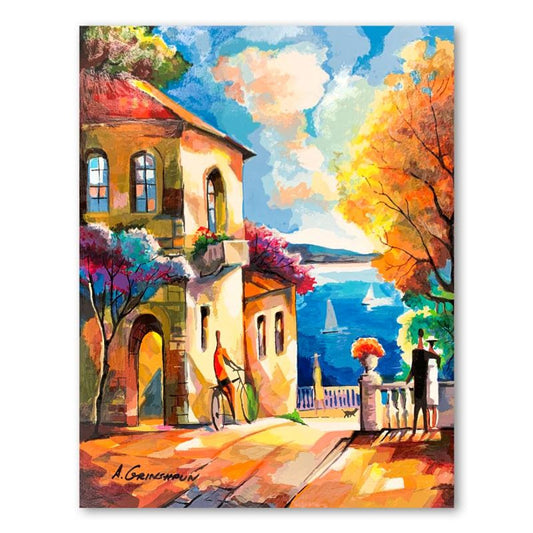 Alex Grinshpun, Hand Embellished Limited Edition Serigraph on Board, Hand Signed with Letter of Authenticity.