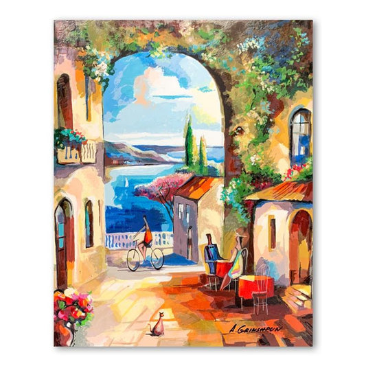 Alex Grinshpun, Hand Signed Limited Edition Serigraph on Board with Letter of Authenticity.