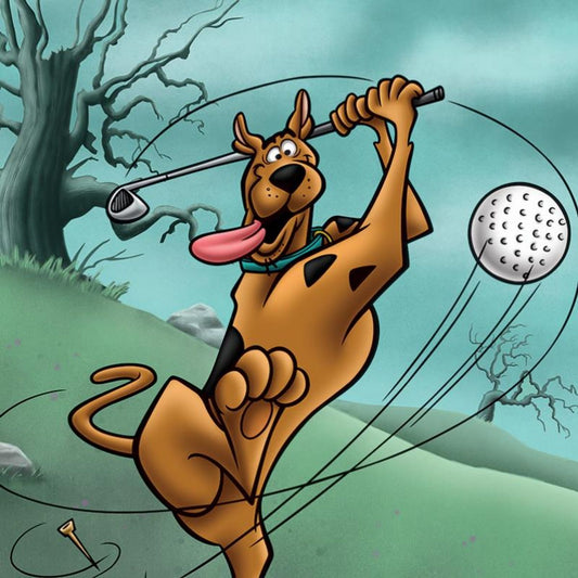Scooby Golf Numbered Limited Edition Giclee from Hanna-Barbera with Certificate of Authenticity.