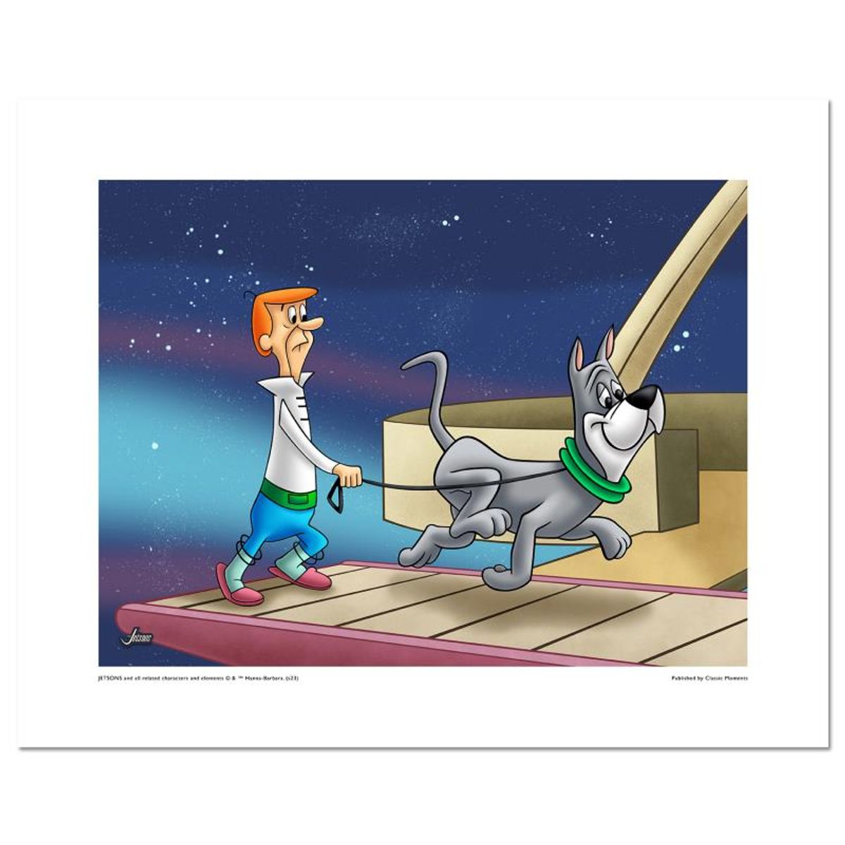 The Jetsons "On the Treadmill" Numbered Limited Edition with Certificate of Authenticity.
