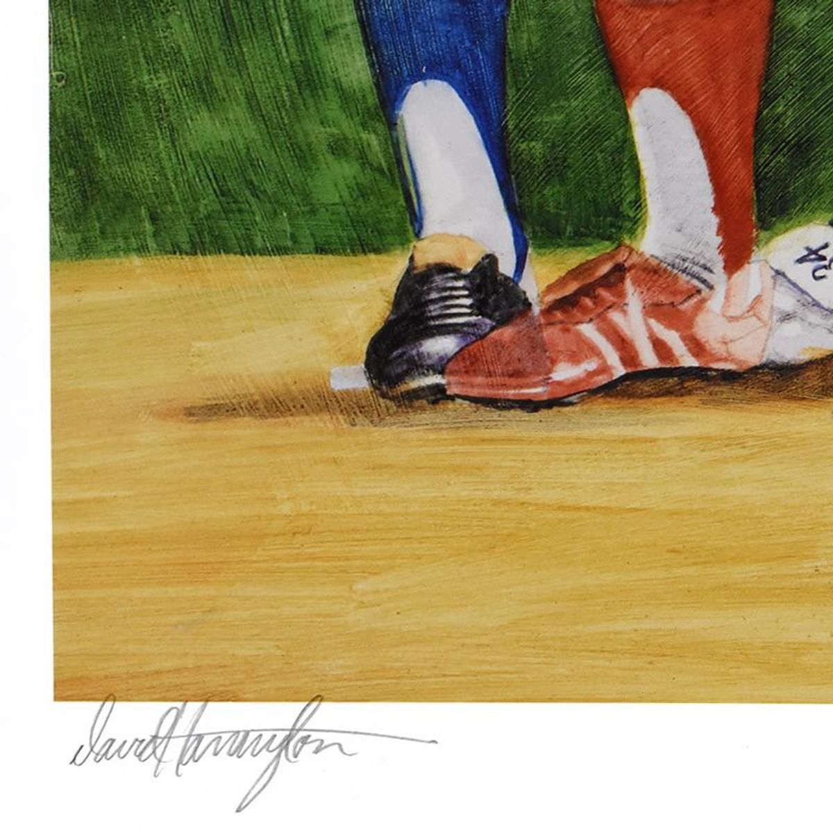 David Harrington, "Nolan Ryan" Limited Edition Lithograph, Numbered and Hand Signed by the Artist and Nolan Ryan with Letter of Authenticity.