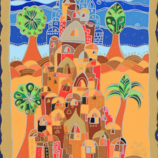 Ilan Hasson, "Oasis" Limited Edition Serigraph, Numbered and Hand Signed with Certificate of Authenticity.