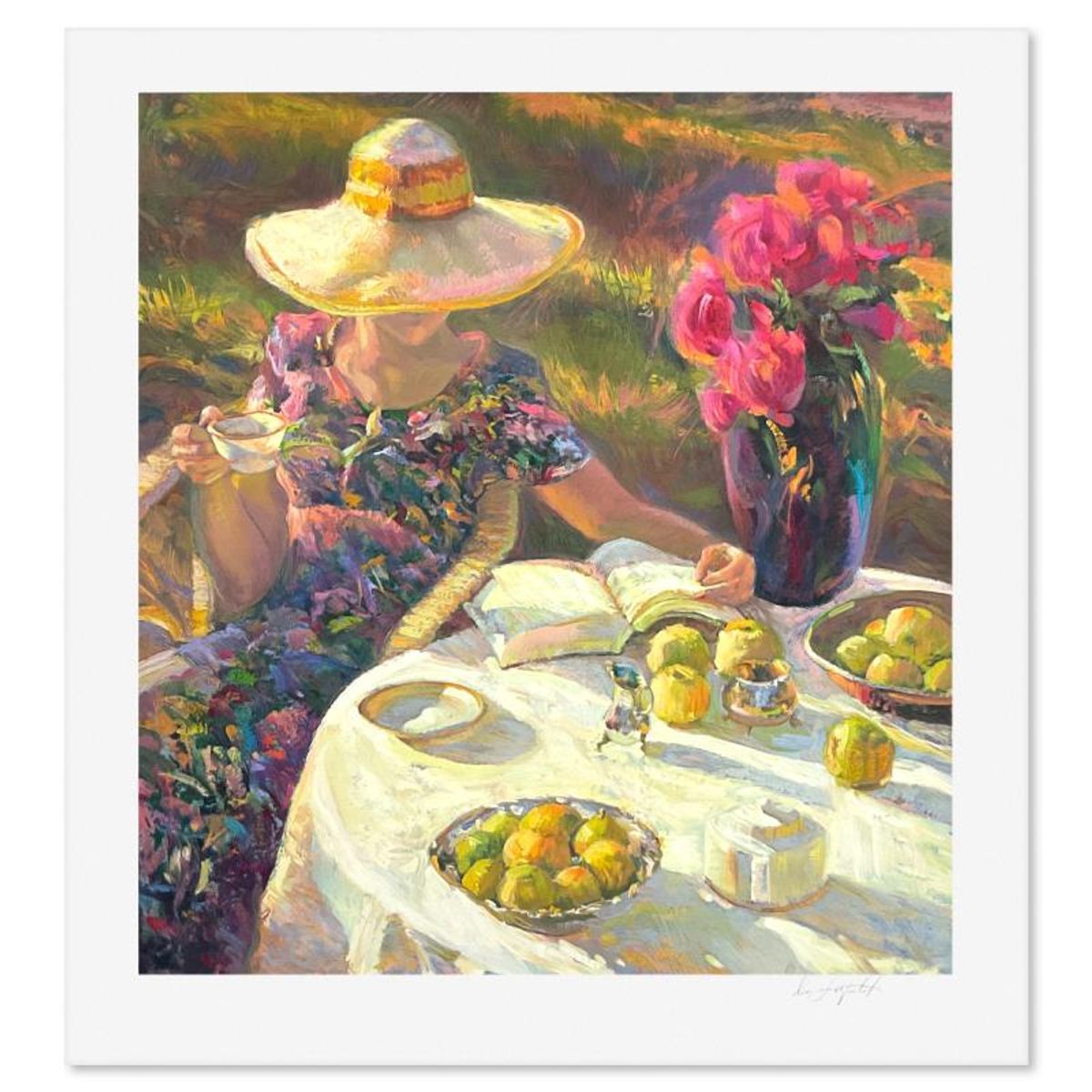 Don Hatfield, "Simple Pleasures" Limited Edition Printer's Proof Serigraph, Numbered and Hand Signed with Letter of Authenticity.
