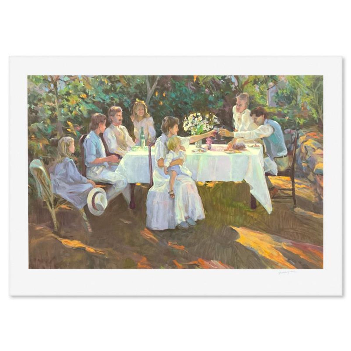 Don Hatfield, "Family Reunion" Limited Edition Printer's Proof Serigraph, Numbered and Hand Signed with Letter of Authenticity.