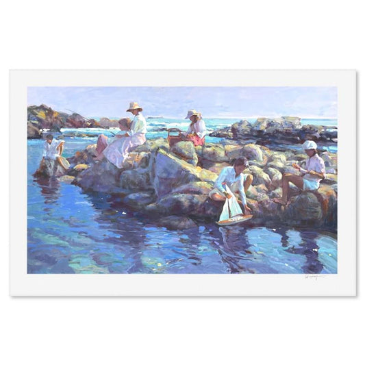 Don Hatfield, "Rock Point" Limited Edition Printer's Proof Serigraph, Numbered and Hand Signed with Letter of Authenticity.