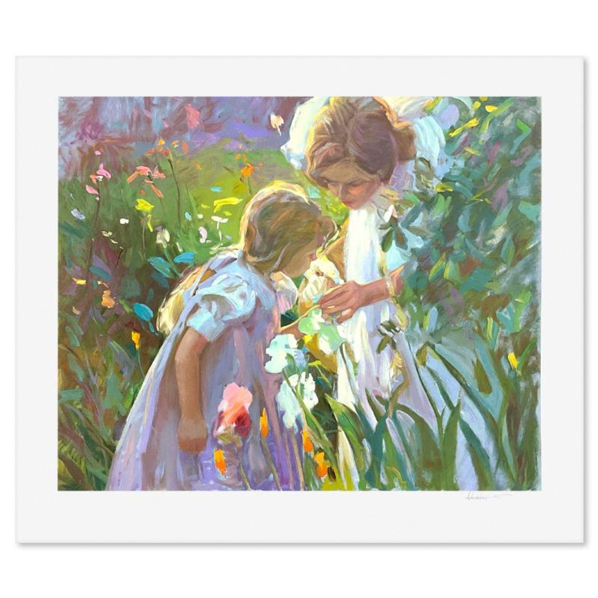 Don Hatfield, "Sweet Scents" Limited Edition Printer's Proof Serigraph, Numbered and Hand Signed with Letter of Authenticity.