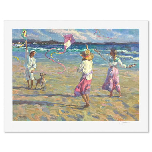 Don Hatfield, "Kite Festival" Limited Edition Printer's Proof Serigraph, Numbered and Hand Signed with Letter of Authenticity.