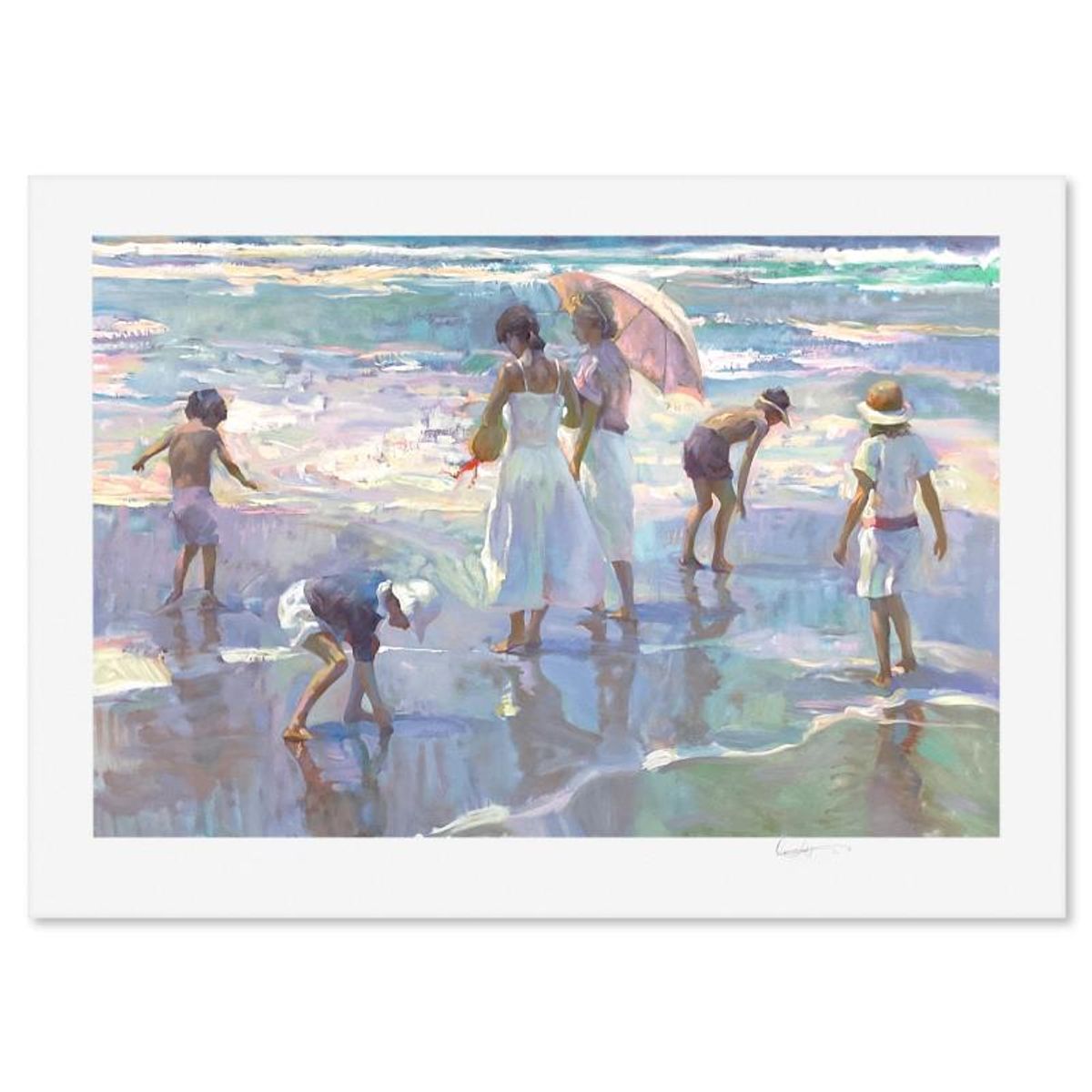 Don Hatfield, "Pastels at Noon" Limited Edition Printer's Proof Serigraph, Numbered and Hand Signed with Letter of Authenticity.