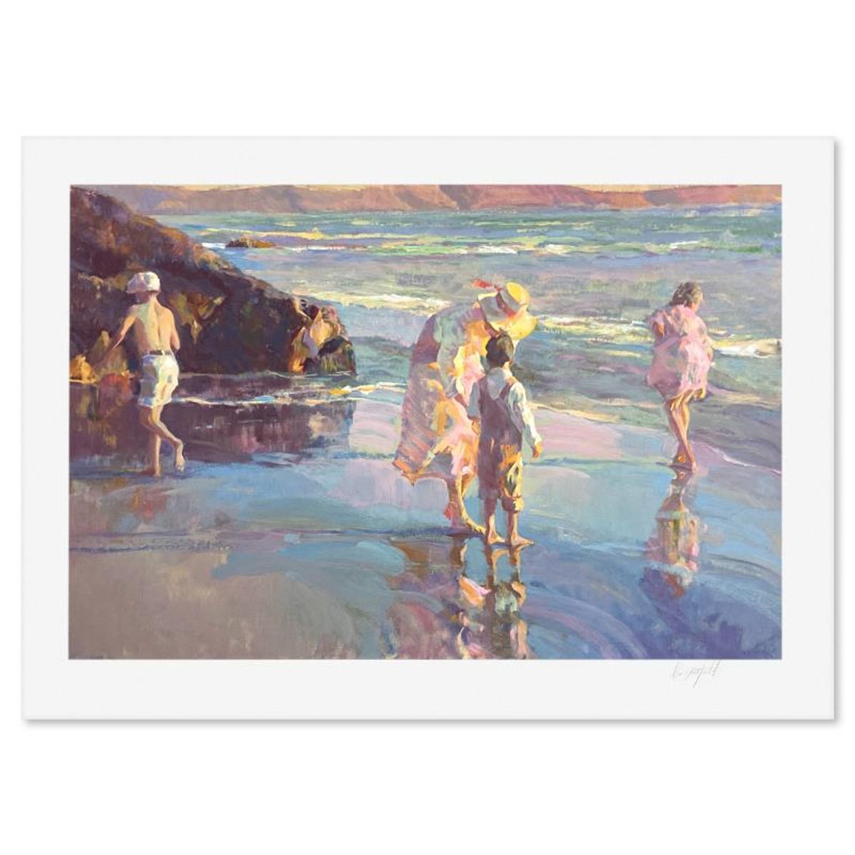 Don Hatfield, "Family Ties" Limited Edition Printer's Proof Serigraph, Numbered and Hand Signed with Letter of Authenticity.