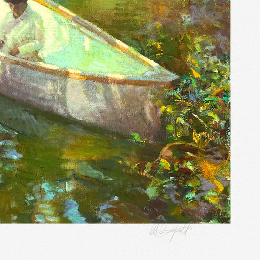Don Hatfield, "Lake Reflection" Limited Edition Printer's Proof Serigraph, Numbered and Hand Signed with Letter of Authenticity.