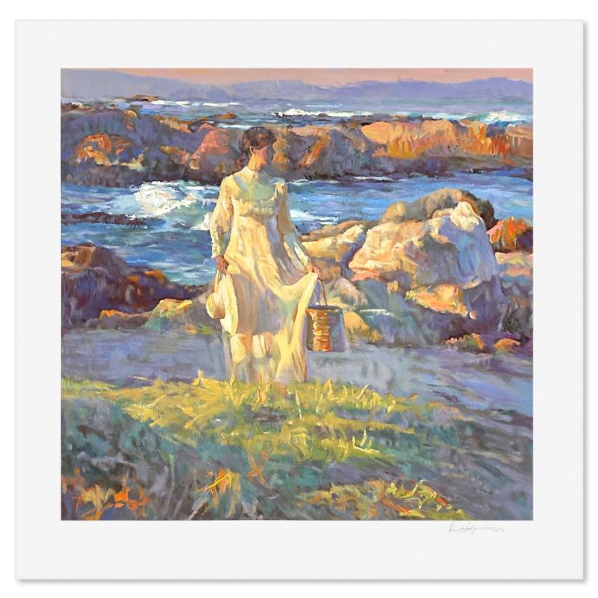Don Hatfield, "Reflections at Dawn" Limited Edition Printer's Proof Serigraph, Numbered and Hand Signed with Letter of Authenticity.