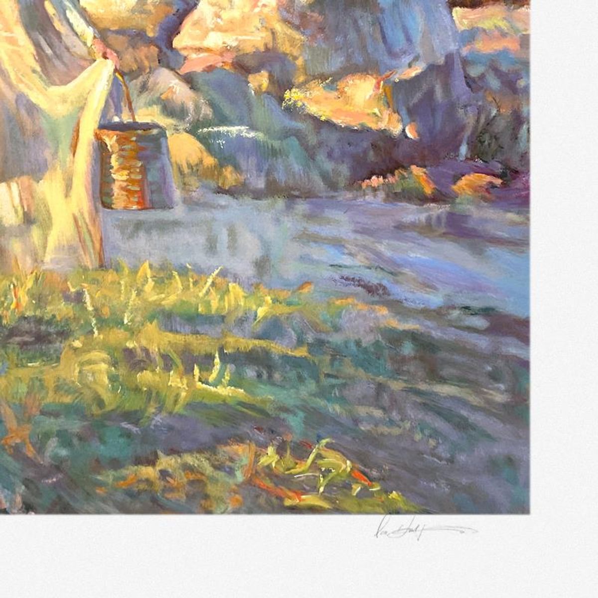 Don Hatfield, "Reflections at Dawn" Limited Edition Printer's Proof Serigraph, Numbered and Hand Signed with Letter of Authenticity.