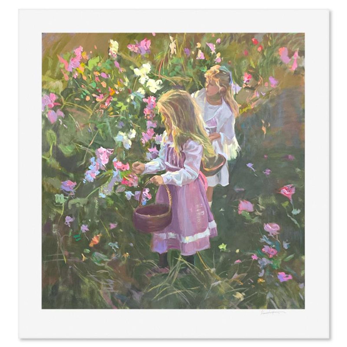 Don Hatfield, "Secret Meadow" Limited Edition Printer's Proof Serigraph, Numbered and Hand Signed with Letter of Authenticity.