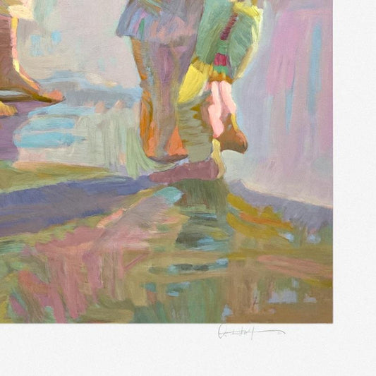 Don Hatfield, "Daughters" Limited Edition Printer's Proof Serigraph, Numbered and Hand Signed with Letter of Authenticity.