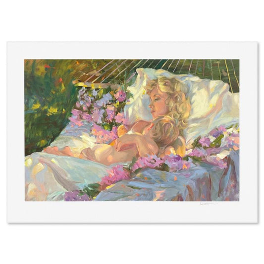 Don Hatfield, "Gentle Touch" Limited Edition Printer's Proof Serigraph, Numbered and Hand Signed with Letter of Authenticity.