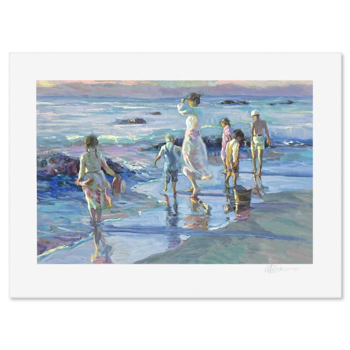 Don Hatfield, "On the Horizon" Limited Edition Printer's Proof Serigraph, Numbered and Hand Signed with Letter of Authenticity.