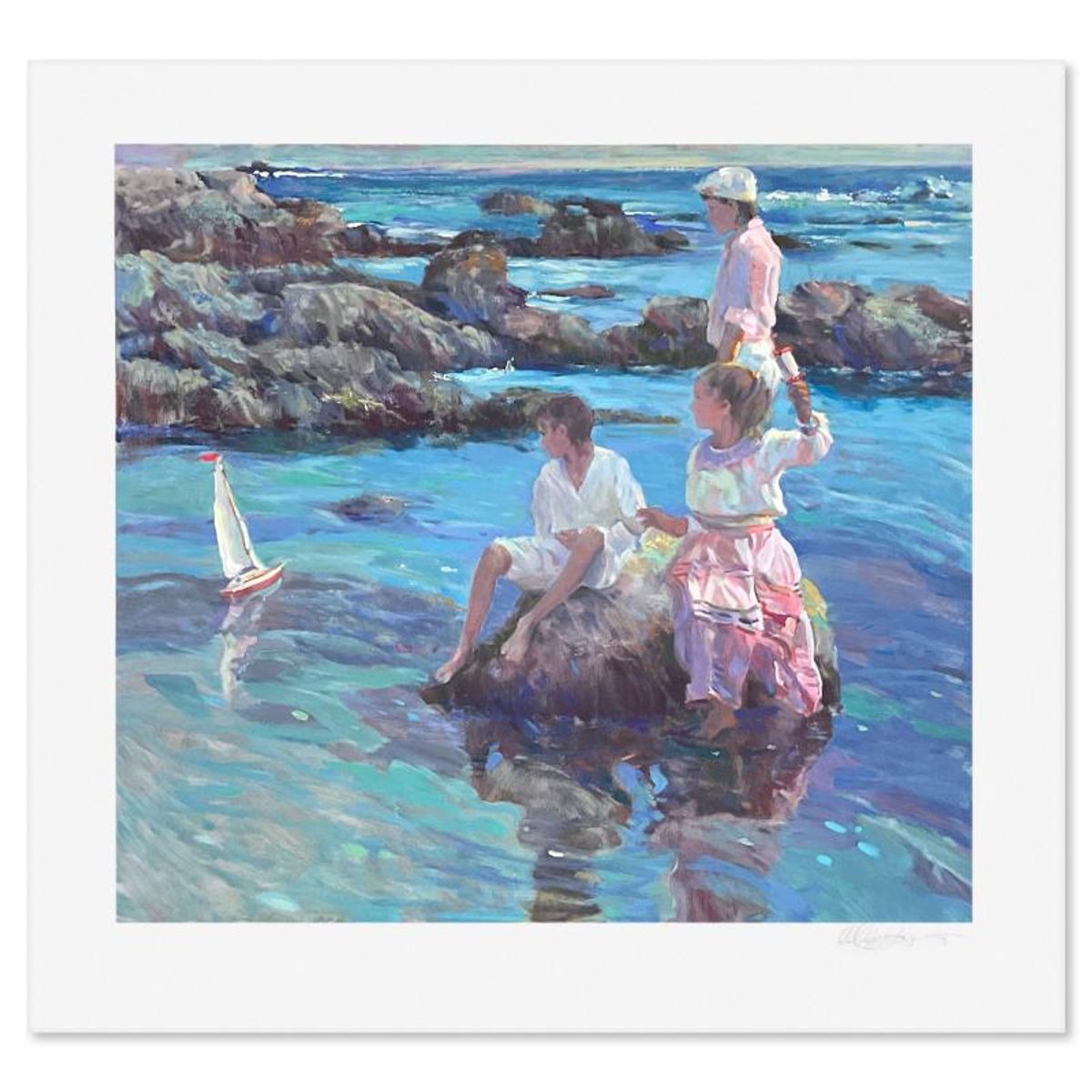Don Hatfield, "Maritime Memories" Limited Edition Printer's Proof Serigraph, Numbered and Hand Signed with Letter of Authenticity.