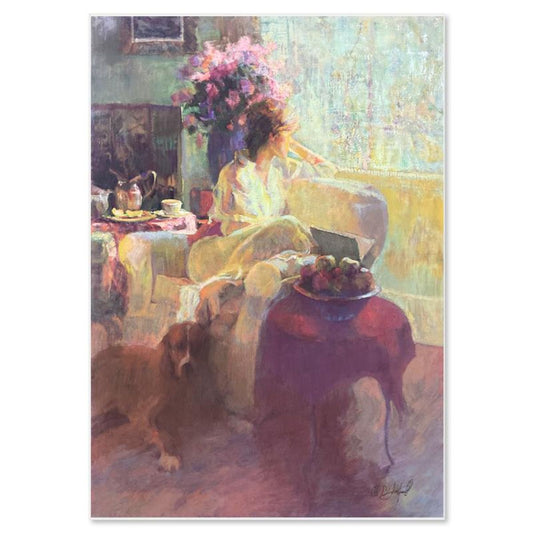 Don Hatfield, "Day Dreaming" Limited Edition Printer's Proof on Clayboard, Numbered and Hand Signed with Letter of Authenticity. (Disclaimer)