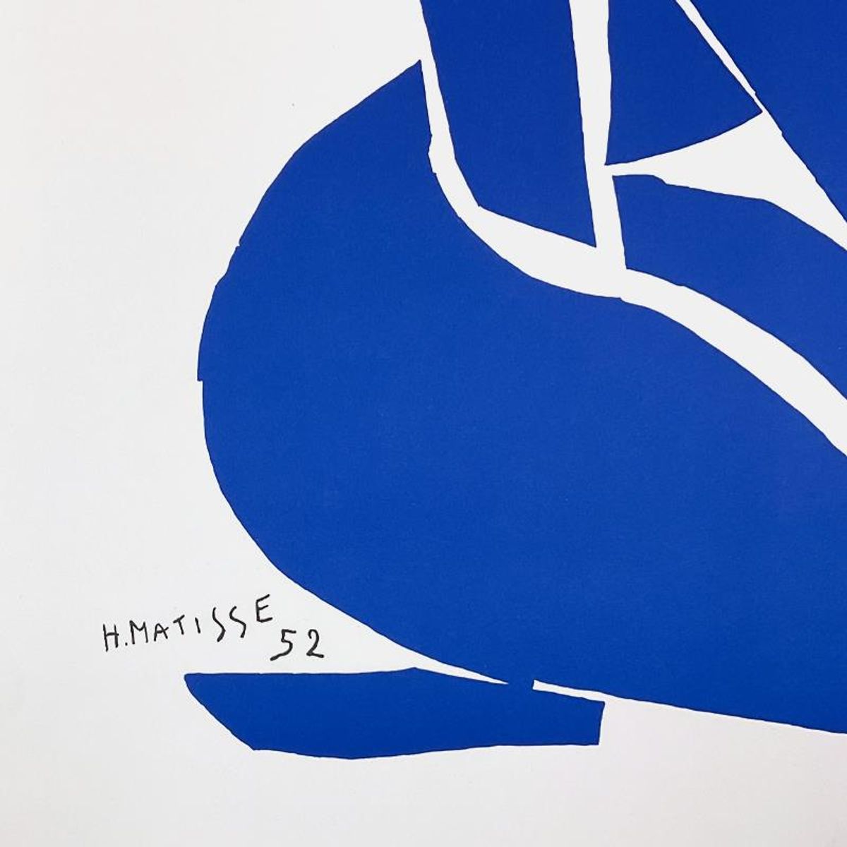 Henri Matisse 1869-1954 (After), "Nu Bleu I" Framed Limited Edition Lithograph with Certificate of Authenticity.