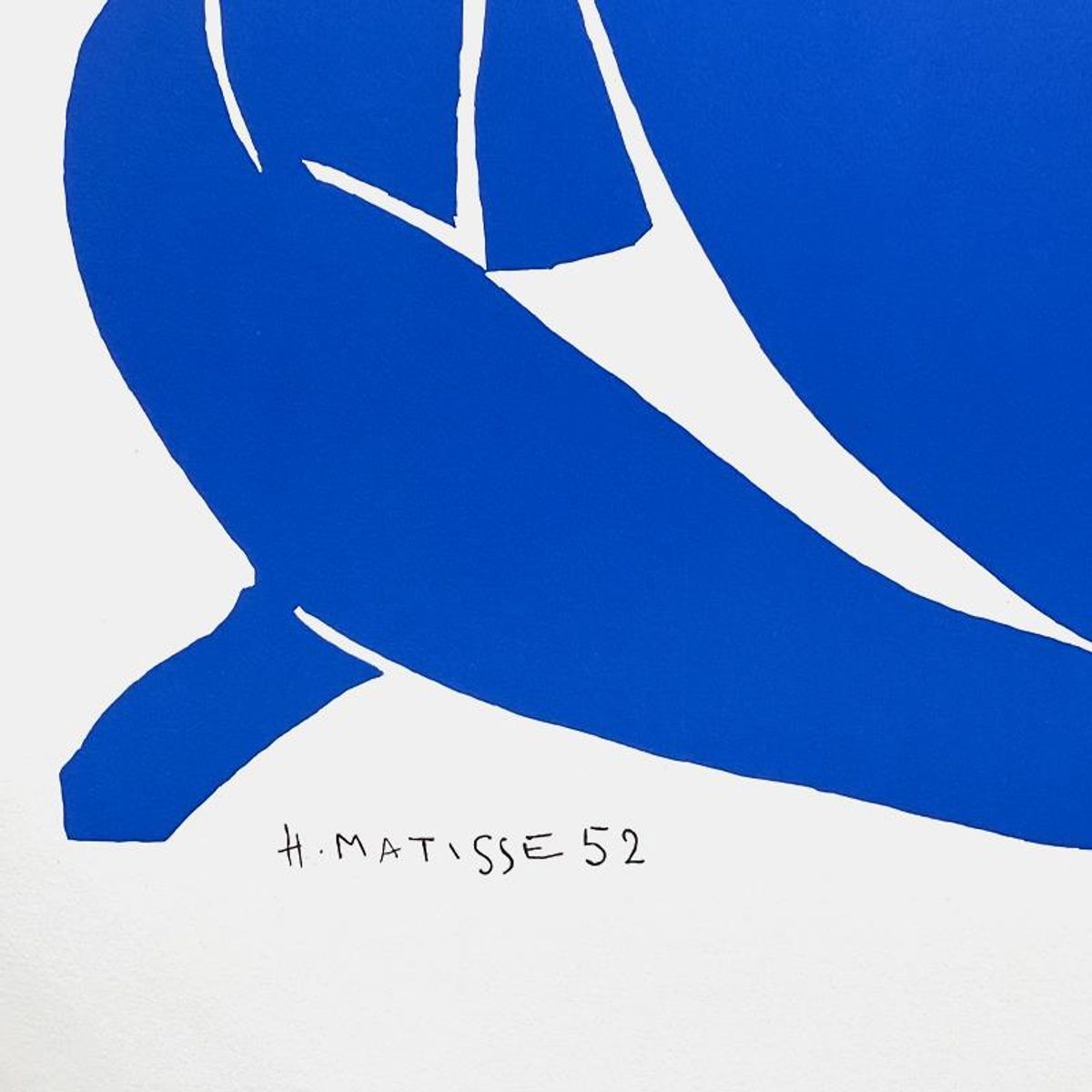 Henri Matisse 1869-1954 (After), "Nu Bleu II" Limited Edition Lithograph with Certificate of Authenticity.