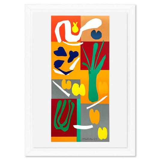 Henri Matisse 1869-1954 (After), "Vegetaux" Framed Limited Edition Lithograph with Certificate of Authenticity.