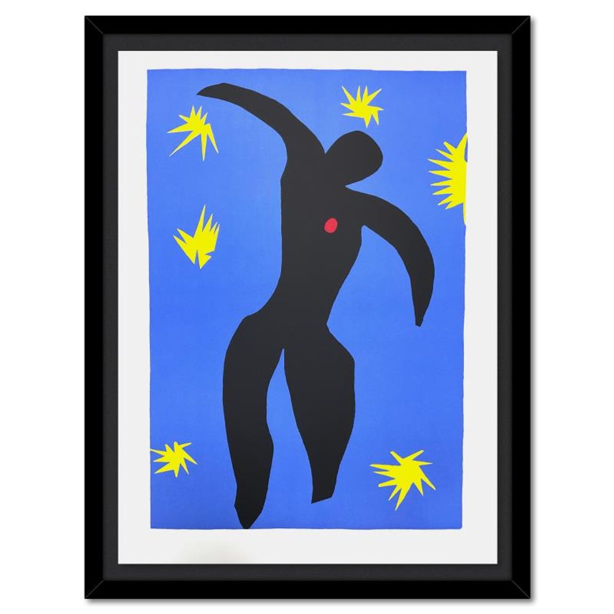 Henri Matisse 1869-1954 (After), "Icare (Icarus)" Framed Limited Edition Lithograph with Certificate of Authenticity.