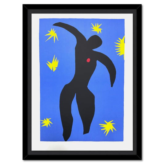 Henri Matisse 1869-1954 (After), "Icare (Icarus)" Framed Limited Edition Lithograph with Certificate of Authenticity.