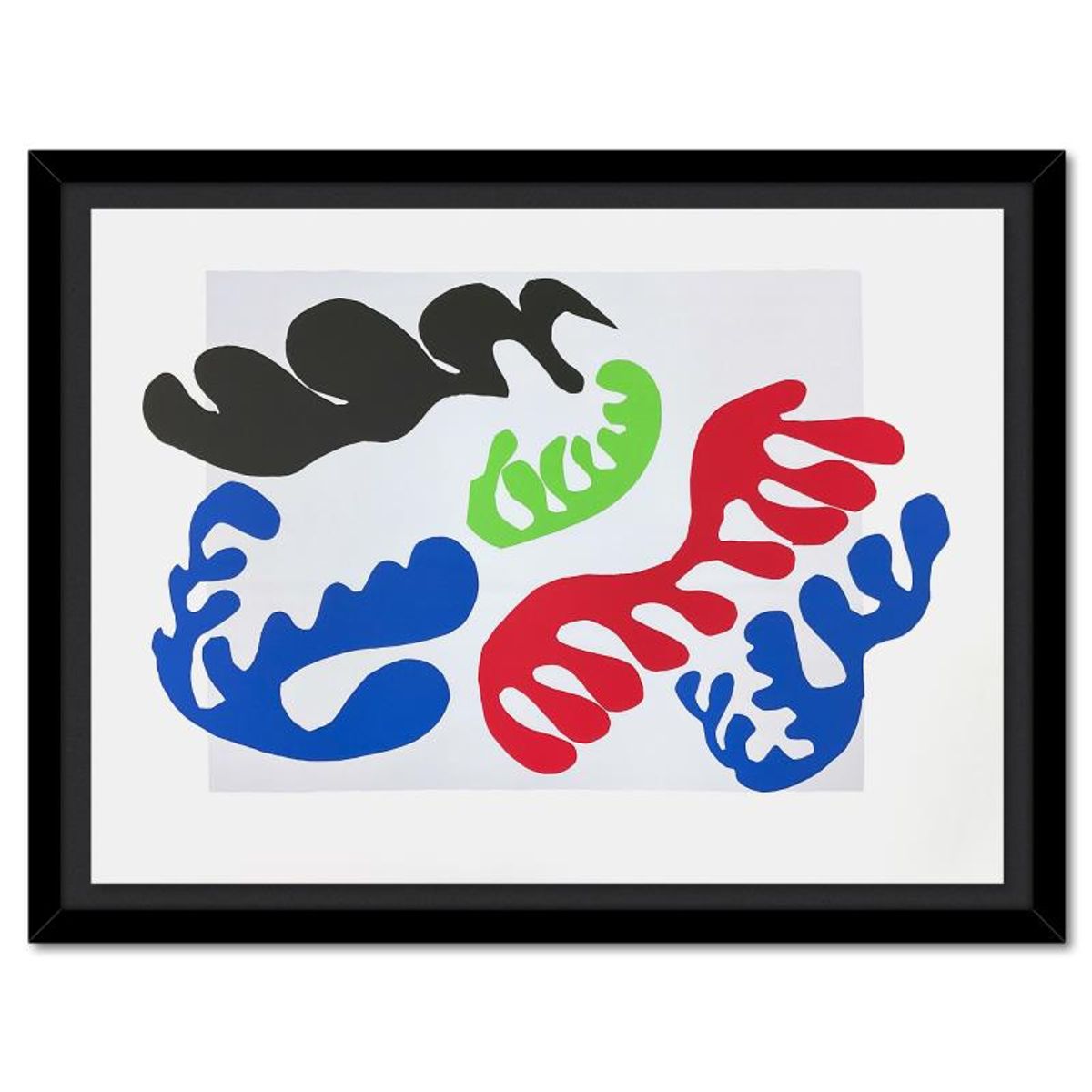 Henri Matisse 1869-1954 (After), "Le Lagon III (Lagoon III)" Framed Limited Edition Lithograph with Certificate of Authenticity.