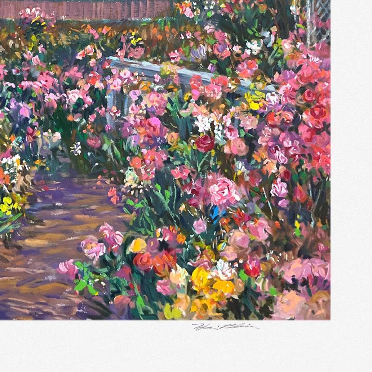 Henri Plisson (1933-2006), "Villa Fontana" Limited Edition Serigraph, Numbered and Hand Signed with Letter of Authenticity