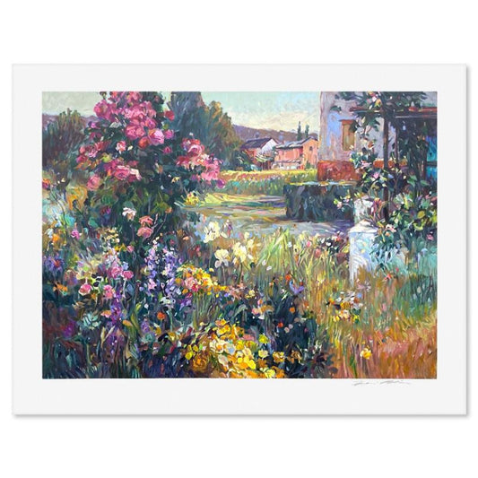 Henri Plisson (1933-2006), "Climbing Rose" Limited Edition Serigraph, Numbered and Hand Signed with Letter of Authenticity