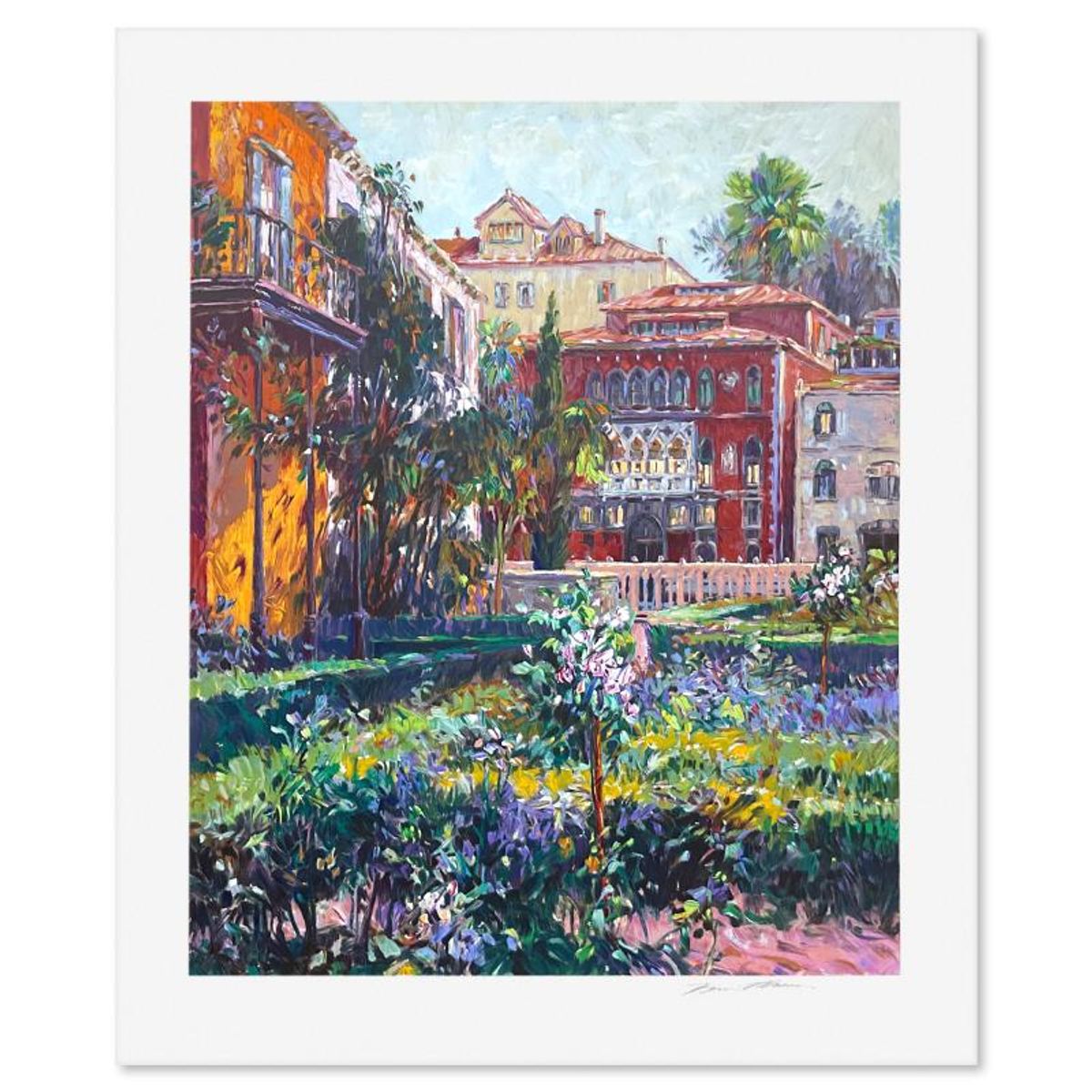 Henri Plisson (1933-2006), "Venetian Summer" Limited Edition Serigraph, Numbered and Hand Signed with Letter of Authenticity
