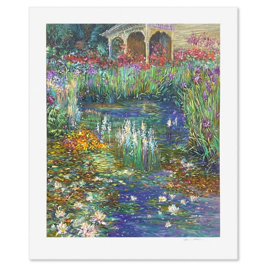 Henri Plisson (1933-2006), "Lily Pond" Limited Edition Serigraph, Numbered and Hand Signed with Letter of Authenticity