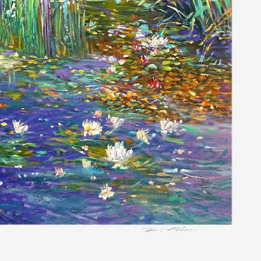 Henri Plisson (1933-2006), "Lily Pond" Limited Edition Serigraph, Numbered and Hand Signed with Letter of Authenticity