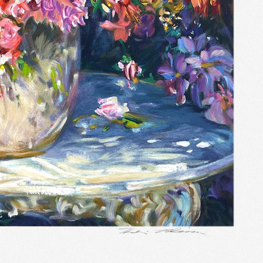 Henri Plisson (1933-2006), "Garden Potpourri" Limited Edition Serigraph, Numbered and Hand Signed with Letter of Authenticity