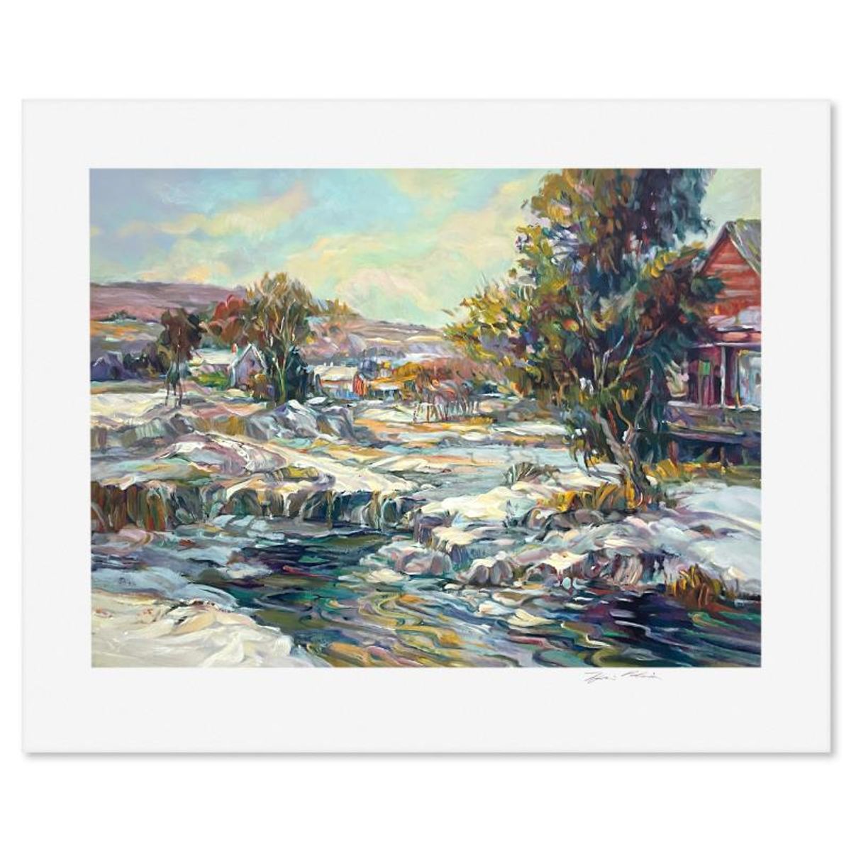 Henri Plisson (1933-2006), "The Thaw" Limited Edition Printer's Proof Serigraph, Numbered and Hand Signed with Letter of Authenticity