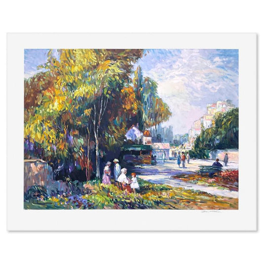 Henri Plisson (1933-2006), "Sunday Outing" Limited Edition Printer's Printer's, Numbered and Hand Signed with Letter of Authenticity