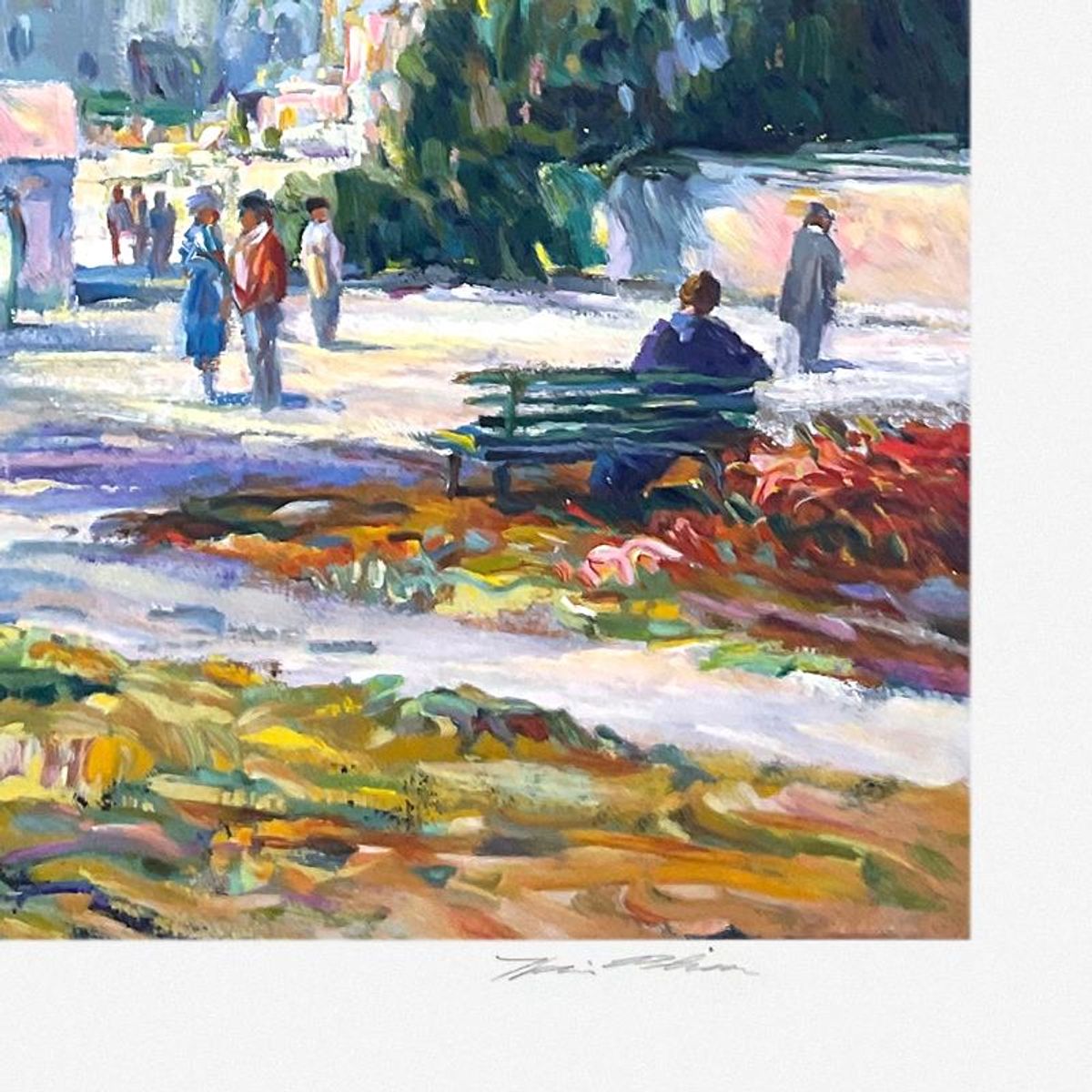Henri Plisson (1933-2006), "Sunday Outing" Limited Edition Printer's Printer's, Numbered and Hand Signed with Letter of Authenticity