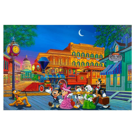 Manuel Hernandez, "Arriving In Style" Limited Edition Mixed Media Lithograph from Disney Fine Art, Numbered and Hand Signed with Letter of Authenticity