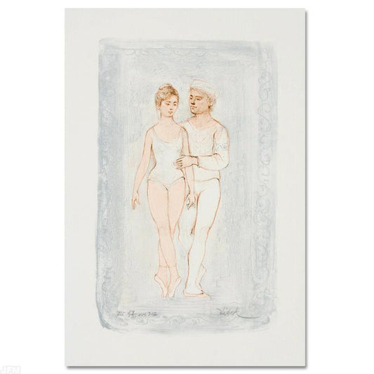 Prelude Limited Edition Lithograph by Edna Hibel (1917-2014), Numbered and Hand Signed with Certificate of Authenticity.