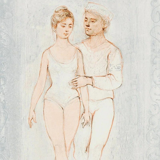 Prelude Limited Edition Lithograph by Edna Hibel (1917-2014), Numbered and Hand Signed with Certificate of Authenticity.