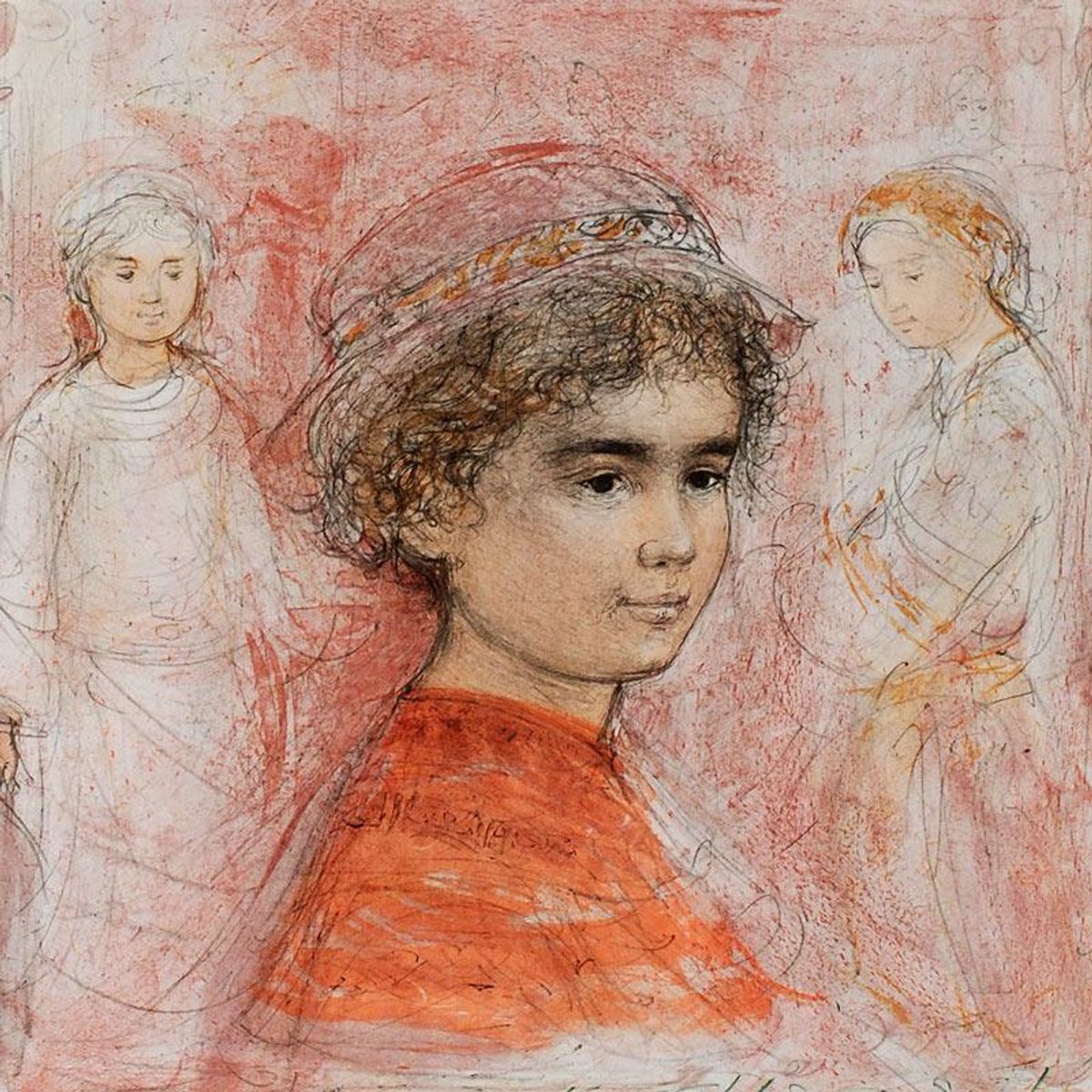 Matthew Limited Edition Lithograph by Edna Hibel (1917-2014), Numbered and Hand Signed with Certificate of Authenticity.