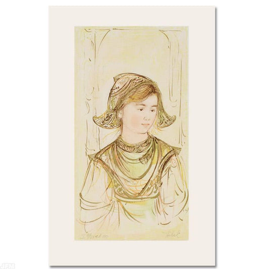 Helen Limited Edition Lithograph by Edna Hibel, Numbered and Hand Signed with Certificate of Authenticity.