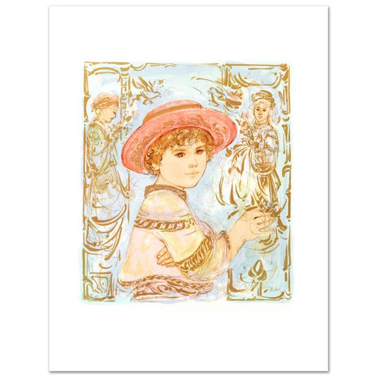 Todd Limited Edition Lithograph by Edna Hibel (1917-2014), Numbered and Hand Signed with Certificate of Authenticity.