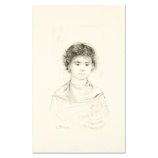 Edna Hibel (1917-2014), "Henri" Limited Edition Lithograph, Numbered and Hand Signed with Certificate of Authenticity.