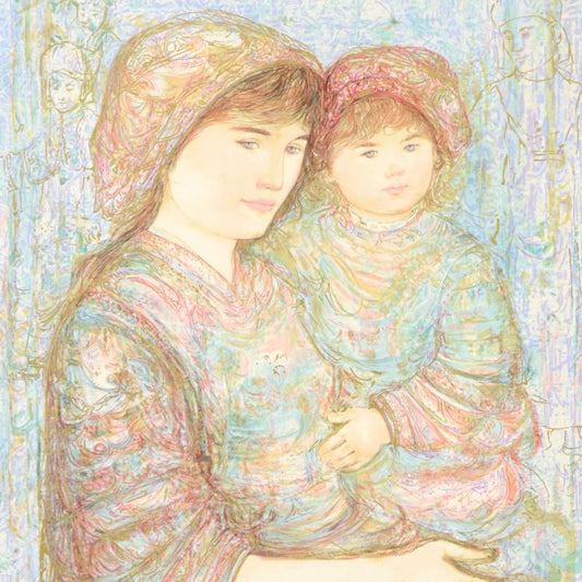 Edna Hibel (1917-2014), "Naomi" Limited Edition Lithograph, Numbered and Hand Signed with Certificate of Authenticity.