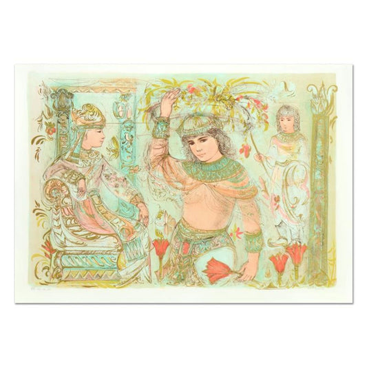 Edna Hibel (1917-2014), "Aida" Limited Edition Lithograph, Numbered and Hand Signed with Certificate of Authenticity.