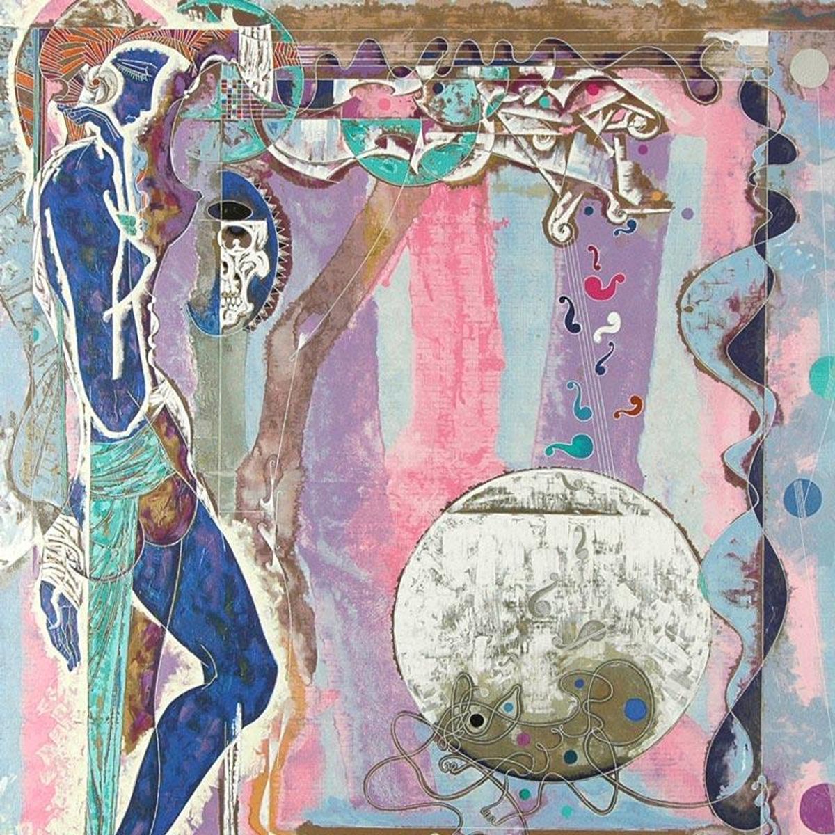 Concerto Limited Edition Serigraph on Rice Paper (38" x 39") by Renowned Artist Lu Hong, Numbered and Hand Signed with Certificate of Authenticity.