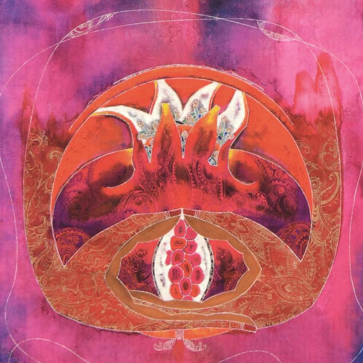 Lu Hong "Mudra Dhyana, Meditation" Hand Signed Limited Edition Giclee with Letter of Authenticity.