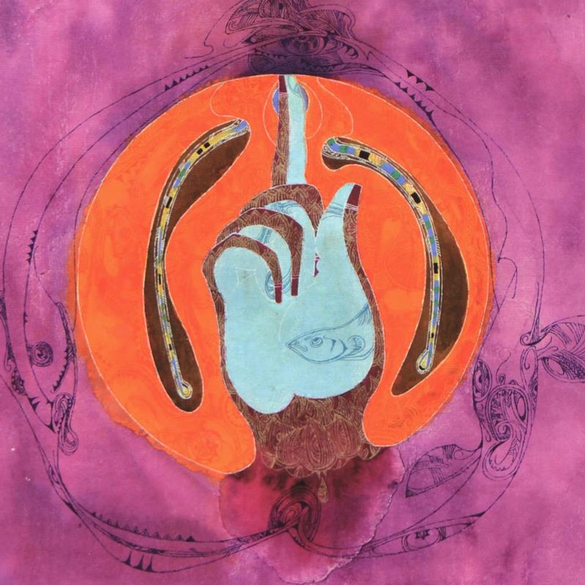 Lu Hong "Mudra Tarjani, Vigilance" Hand Signed Limited Edition Giclee with Letter of Authenticity.